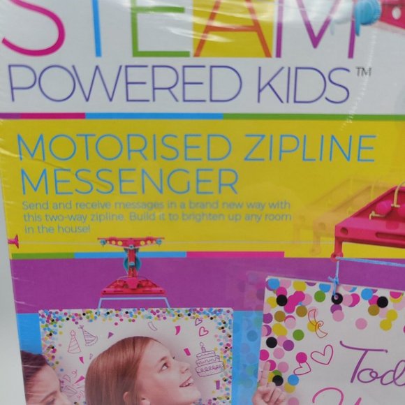 4M STEAM Powered Kid Motorized Zipline Messenger Science Experiment Kit STEM Toy - Picture 3 of 7